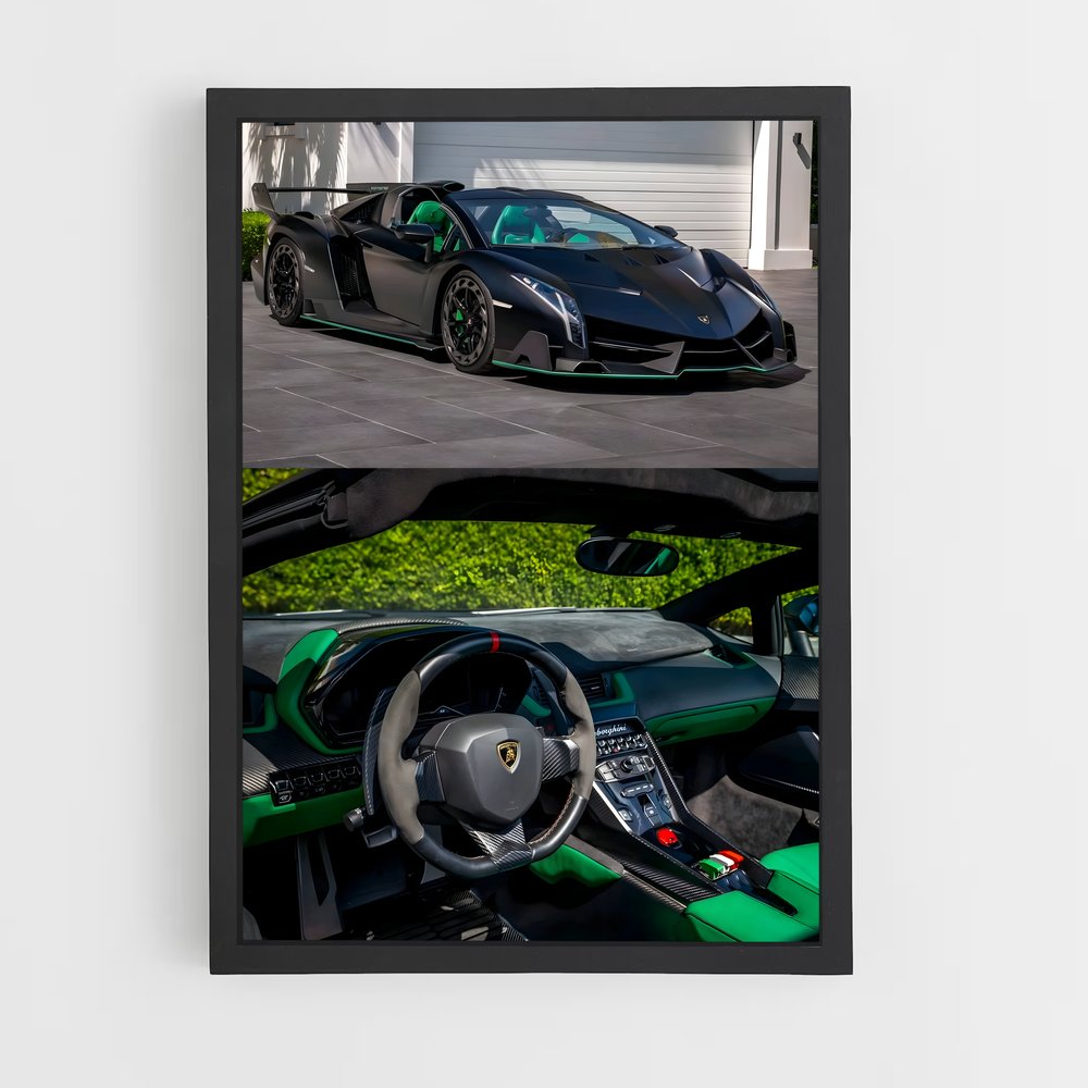 Poster Veneno Vitesse – affiche Lamborghini (vue 2)
